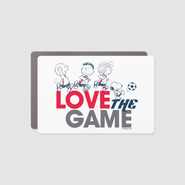 Peanuts Gang - Love The Game Car Magnet (Front)