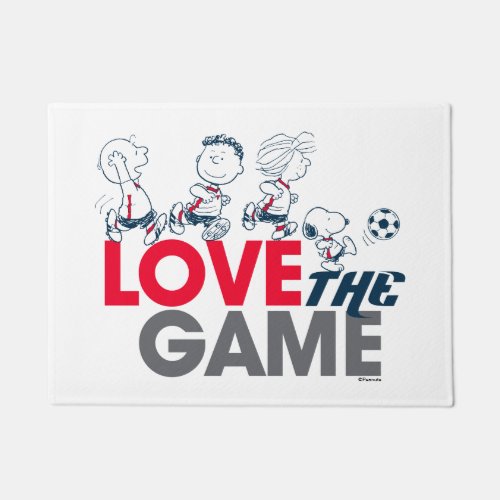 Peanuts Gang _ Love The Game Doormat