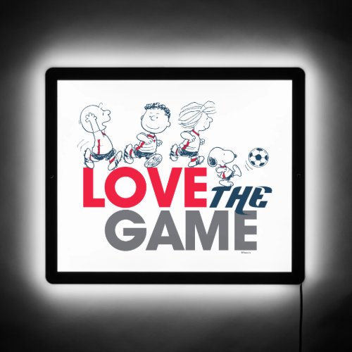 Peanuts Gang _ Love The Game LED Sign