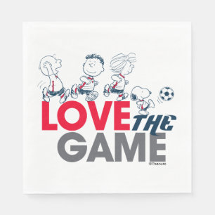 Peanuts Gang - Love The Game Napkins