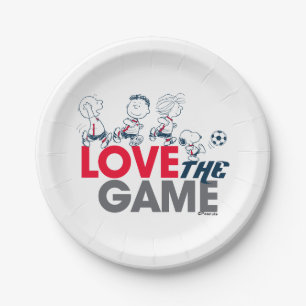 Peanuts Gang - Love The Game Paper Plates