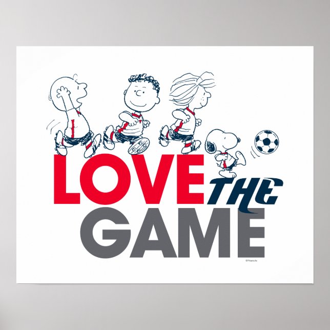 Peanuts Gang - Love The Game Poster (Front)