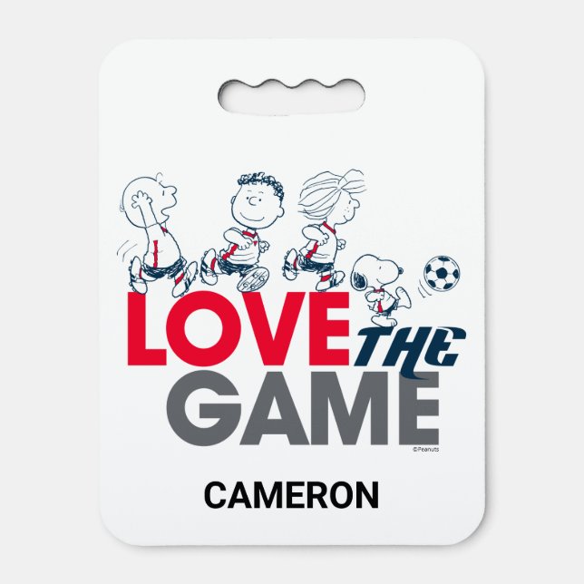 Peanuts Gang - Love The Game Seat Cushion (Front Vertical)