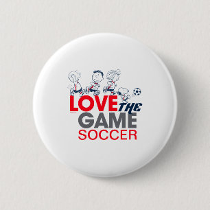 Peanuts Gang Love The Game T Shirt Button
