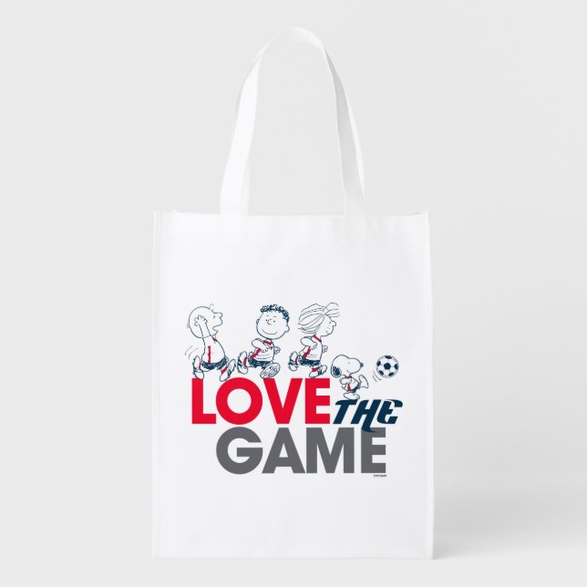 Peanuts Gang - Love The Game Tote Bag (Front)