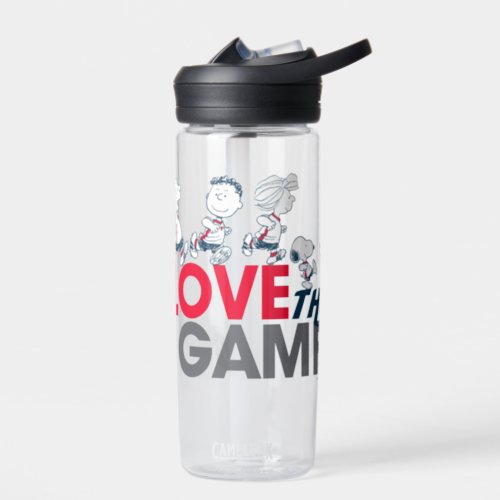 Peanuts Gang _ Love The Game Water Bottle