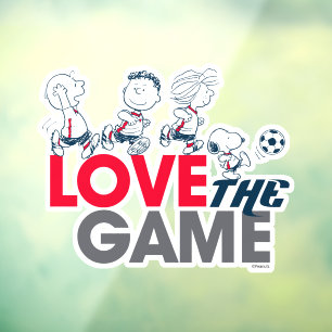 Peanuts Gang - Love The Game Window Cling
