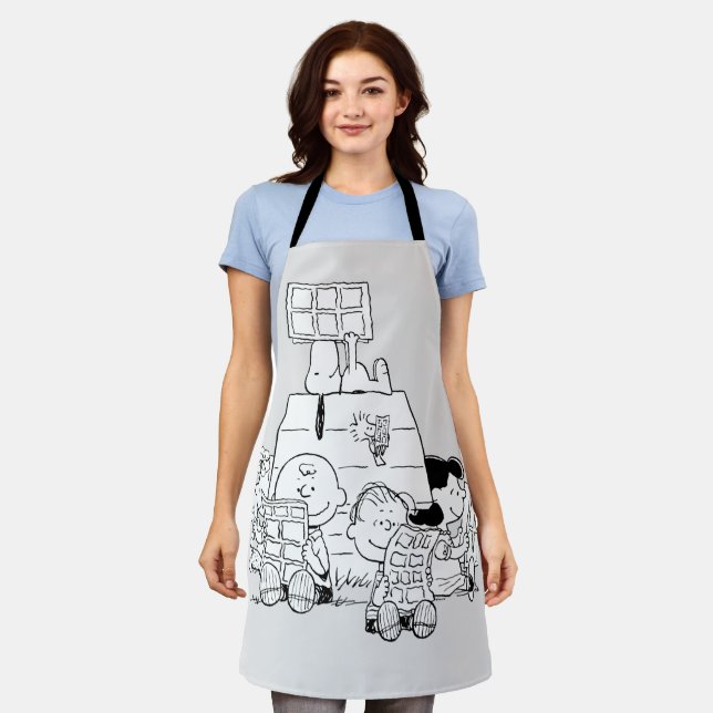 Peanuts Gang Reading Comics Apron (Worn)