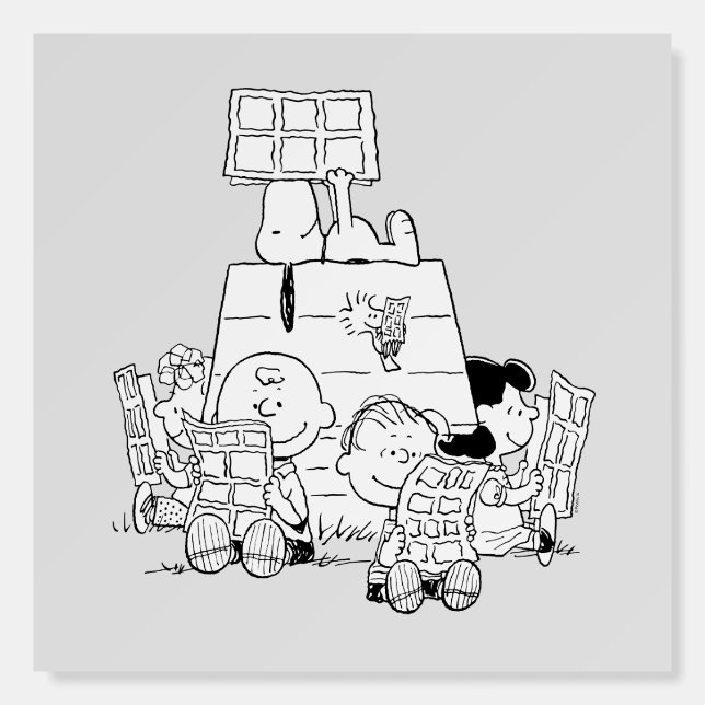 Peanuts Gang Reading Comics Foam Board (Front)