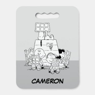 Peanuts Gang Reading Comics Seat Cushion