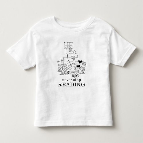 Peanuts Gang Reading Comics Toddler T_shirt