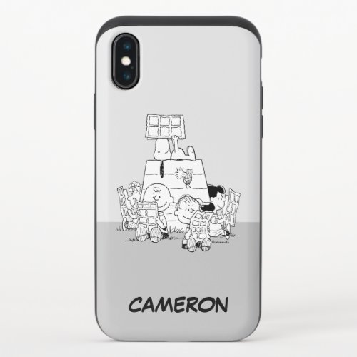 Peanuts Gang Reading Comics iPhone X Slider Case