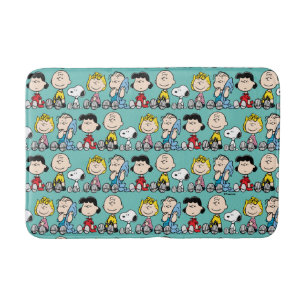 Peanuts Gang Sitting Together Bath Mat