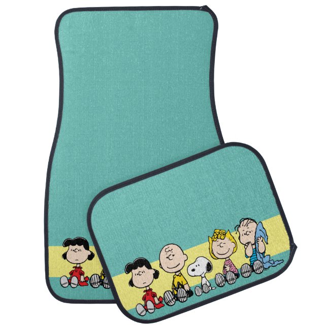 Peanuts Gang Sitting Together Car Floor Mat (Set)