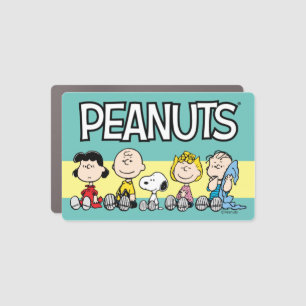 Peanuts Gang Sitting Together Car Magnet