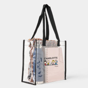 Peanuts Gang Sitting Together Clear Tote Bag