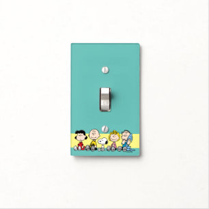 Peanuts Gang Sitting Together Light Switch Cover