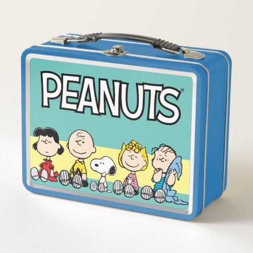 Peanuts Gang Sitting Together Metal Lunch Box