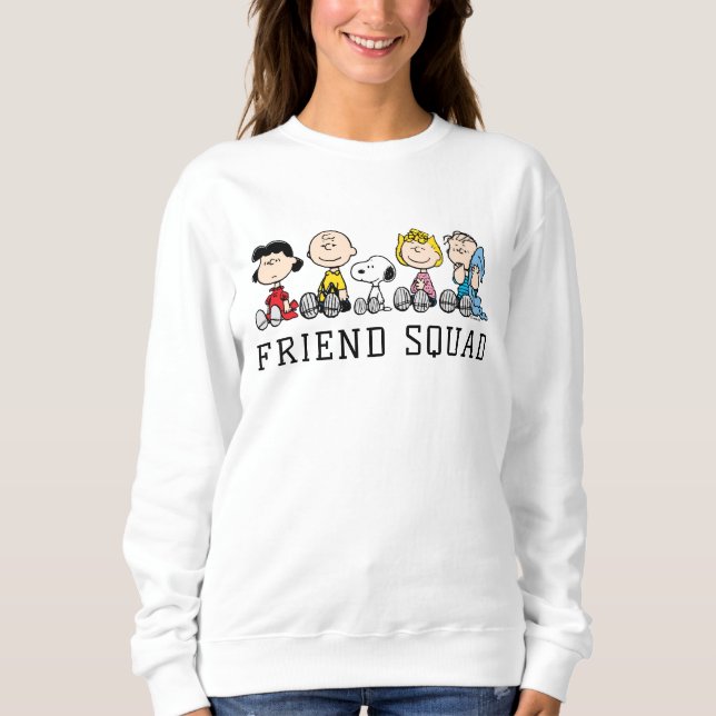Peanuts Gang Sitting Together Sweatshirt (Front)