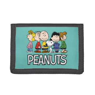 Peanuts Gang Sitting Together Trifold Wallet