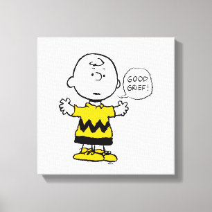 Peanuts   Good Grief Charlie Brown Canvas Print