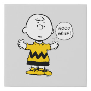 Peanuts   Good Grief Charlie Brown Faux Canvas Print