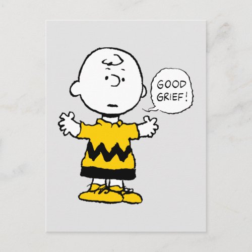 Peanuts  Good Grief Charlie Brown Postcard