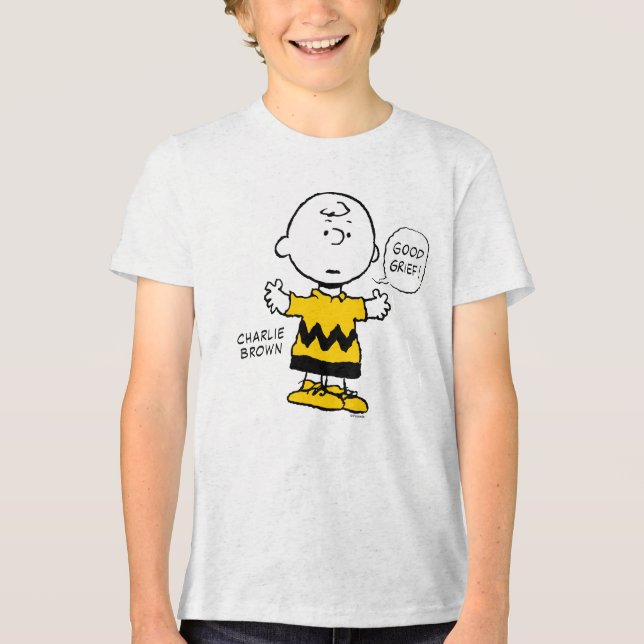 Peanuts | Good Grief Charlie Brown Tri-Blend Shirt (Front)