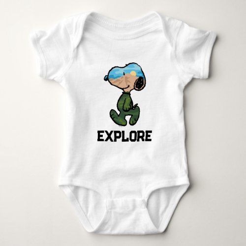 Peanuts  Great Outdoor Snoopy Baby Bodysuit