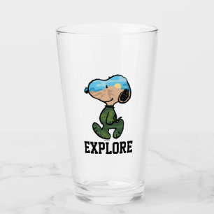 Peanuts   Great Outdoor Snoopy Glass