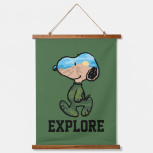 Peanuts   Great Outdoor Snoopy Hanging Tapestry