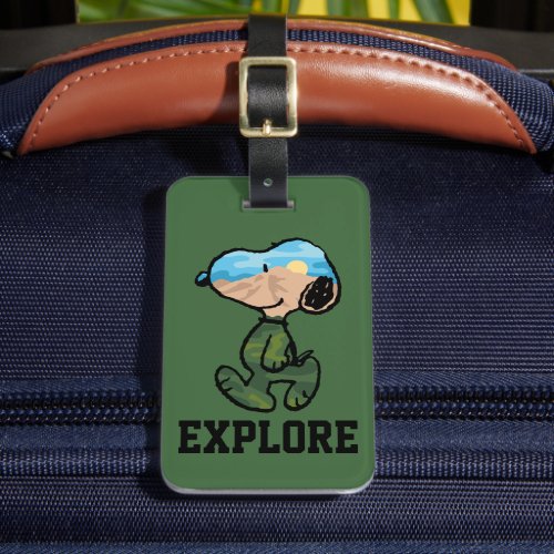 Peanuts  Great Outdoor Snoopy Luggage Tag