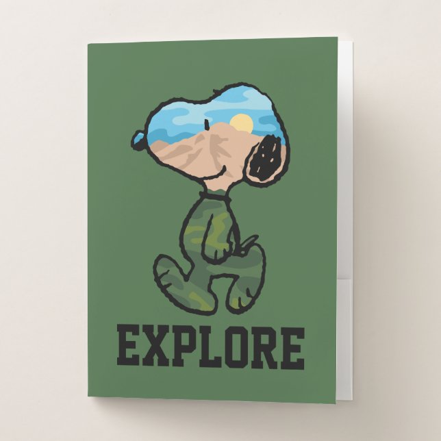 Peanuts | Great Outdoor Snoopy Pocket Folder (Front)