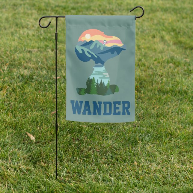 Peanuts | Great Outdoor Snoopy Portrait Garden Flag (In SItu)