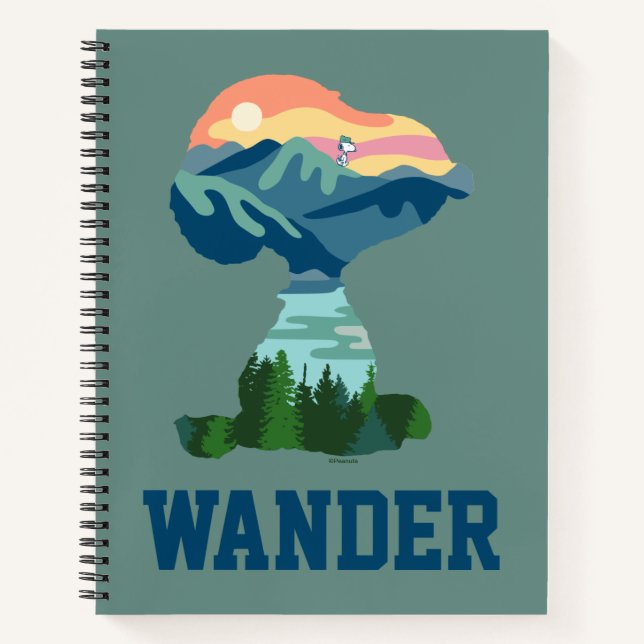 Peanuts | Great Outdoor Snoopy Portrait Notebook (Front)