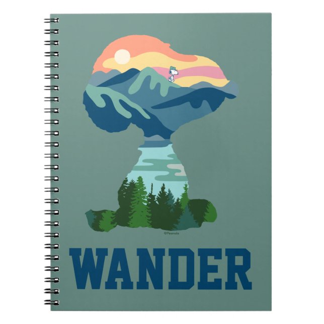 Peanuts | Great Outdoor Snoopy Portrait Notebook (Front)