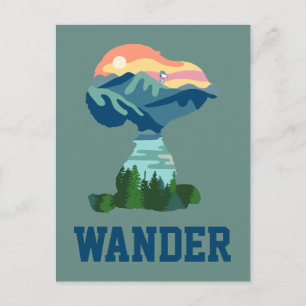 Peanuts Great Outdoor Snoopy Portrait Postcard