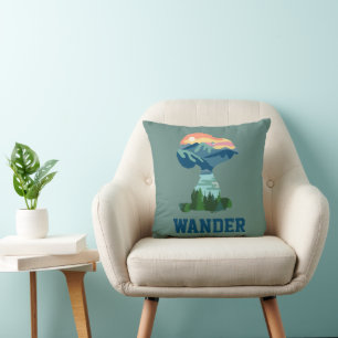 Peanuts   Great Outdoor Snoopy Portrait Throw Pillow