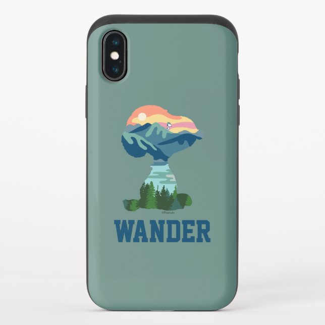 Peanuts | Great Outdoor Snoopy Portrait Uncommon iPhone Case (Back)