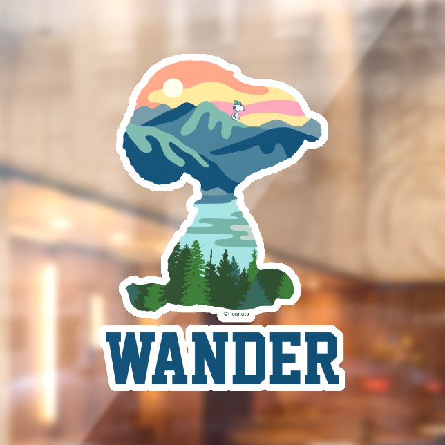 Peanuts | Great Outdoor Snoopy Portrait Window Cling (Sheet 2)