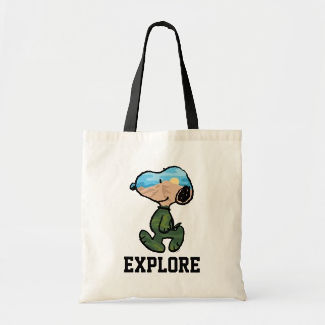 Peanuts | Great Outdoor Snoopy Tote Bag (Front)