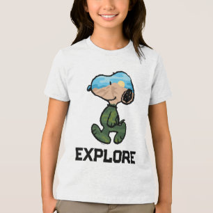 Peanuts   Great Outdoor Snoopy Tri-Blend Shirt