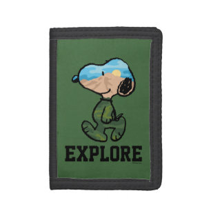 Peanuts   Great Outdoor Snoopy Trifold Wallet