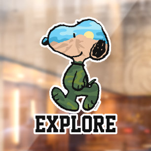 Peanuts   Great Outdoor Snoopy Window Cling