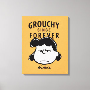 Peanuts Grouchy Since Forever Lucy Canvas Print
