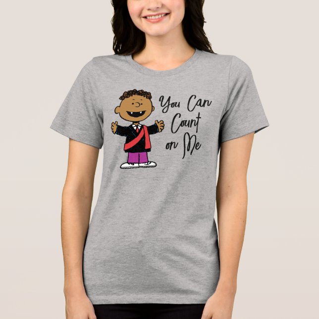 Peanuts | Halloween Franklin Vampire Tri-Blend Shirt (Front)