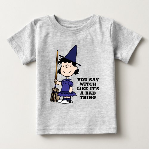 Peanuts  Halloween Lucy Witch Baby T_Shirt