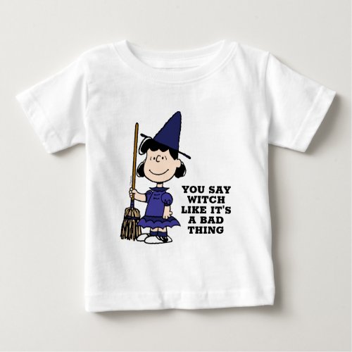 Peanuts  Halloween Lucy Witch Baby T_Shirt