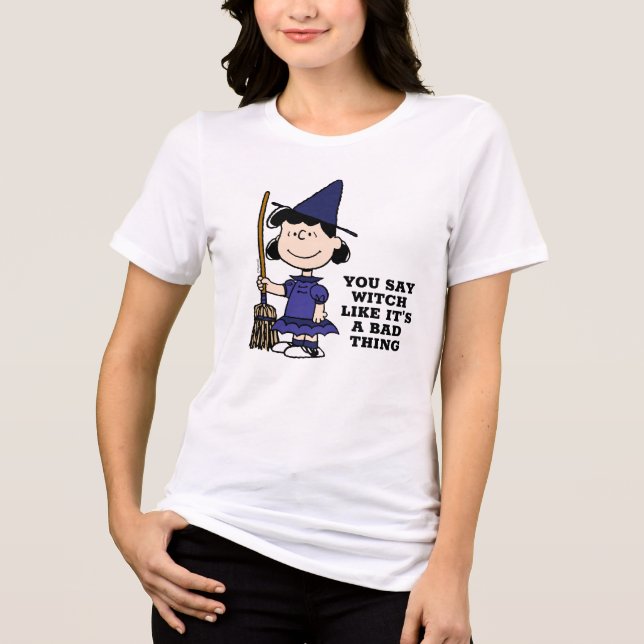 Peanuts | Halloween Lucy Witch Tri-Blend Shirt (Front)