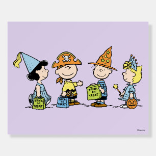 Peanuts Halloween Trick or Treaters Foam Board